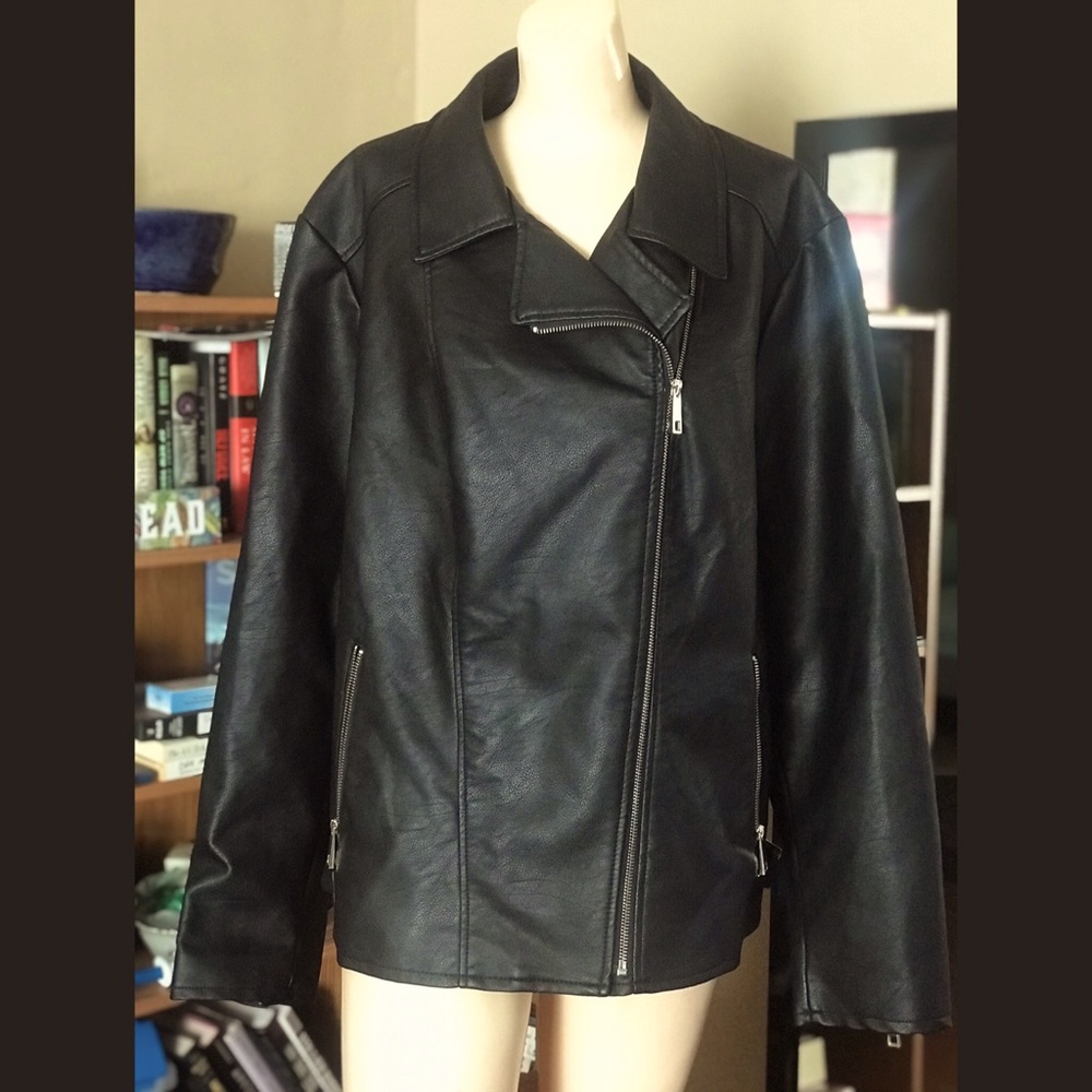 Plus Size “Leather” Jacket